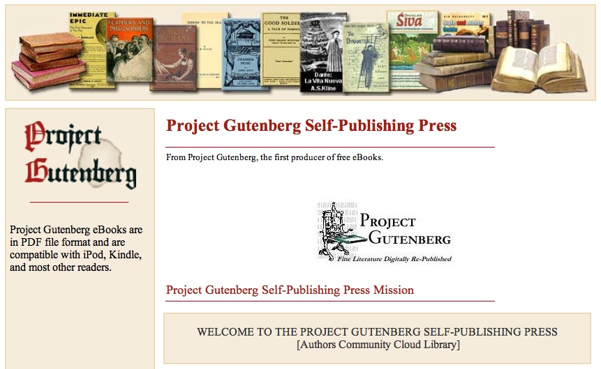 Proyecto Gutenberg entra en el mood autoedición