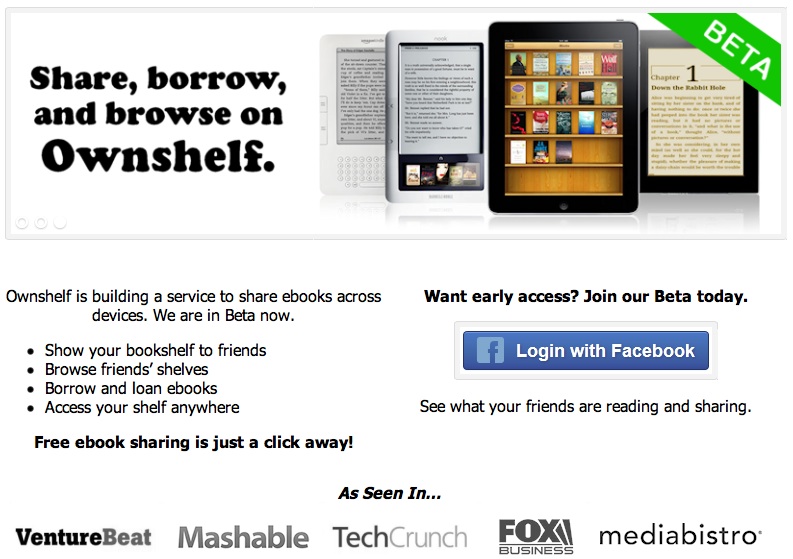 Ownshelf: comparte tu biblioteca digital