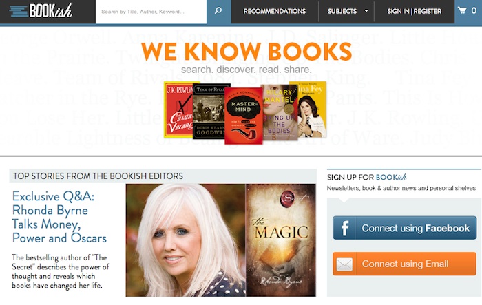 Bookish, nueva web para lectores