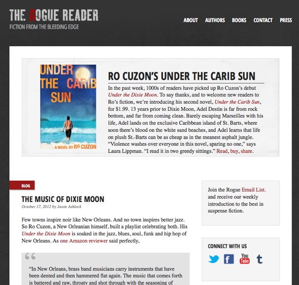 The Rogue Reader, nuevo sello de novela policiaca y plataforma de edición