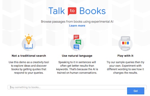 Talk to Books de Google