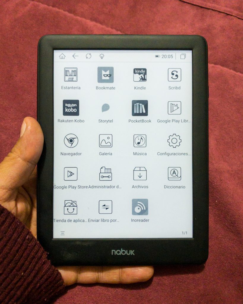 Nabuk Carta UHD, ereader con sistema Android para leer en distintas apps de lectura